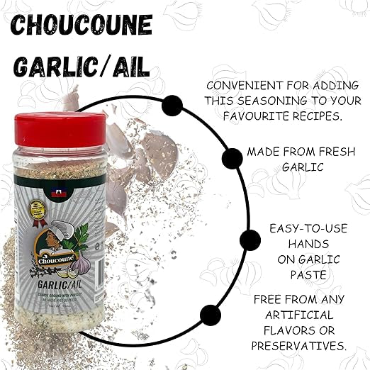 Choucoune Garlic Coarse Ground with Parsley: Flavor Boost