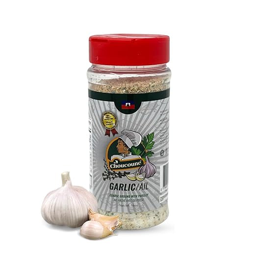 Choucoune Garlic Coarse Ground with Parsley: Flavor Boost
